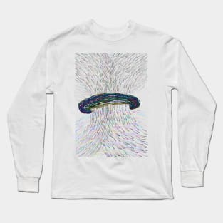 Rainbow scribble scratch design Long Sleeve T-Shirt